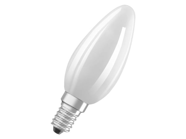 LEDVANCE PERFOMANCE - LED-filamentlyspære - form: B35 - mattslipt finish - E14 - 4.8 W (ekvivalent 40 W) - klasse F - varmt hvitt lys - 2700 K