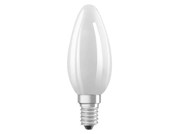 LEDVANCE PERFOMANCE - LED-filamentlyspære - form: B35 - mattslipt finish - E14 - 4.8 W (ekvivalent 40 W) - klasse F - varmt hvitt lys - 2700 K