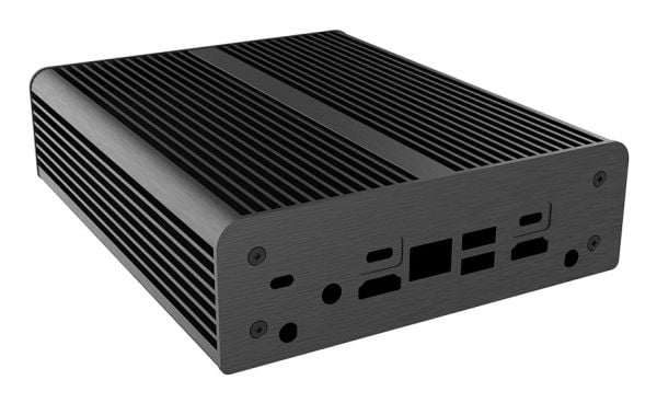 Akasa Newton AC UCFF-deksel for Intel NUC 13 Pro med i3, vifteløs - svart