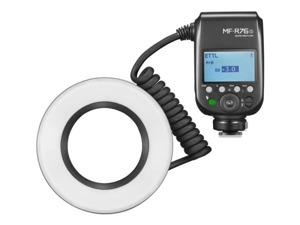 Godox MF-R76S, 1 s, Trådløse forbindelser, 32 kanaler, 578 g, Kompakt blits