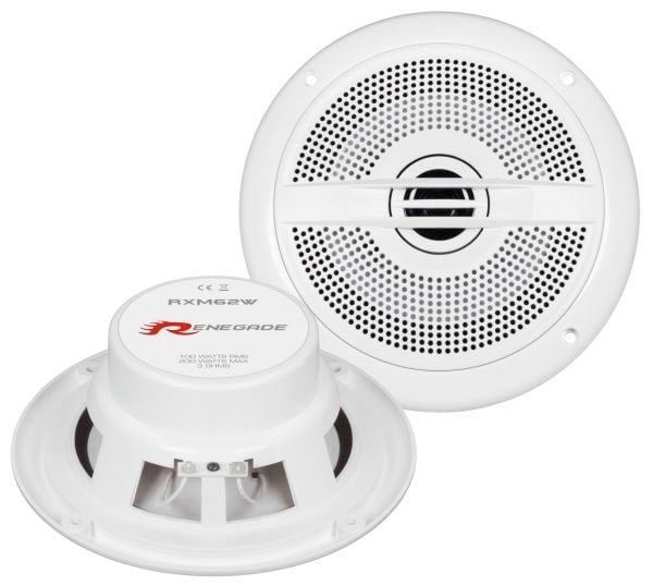 Renegade RXM62W, Dikanthøyttaler-driver, 100 W, Rund, 200 W, 3 O, 75 - 20000 Hz