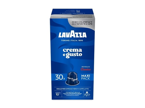 Lavazza Crema e Gusto, Kaffe kapsyl, Kaffemaskin, Middels brent, Nespresso, 30 kopper, 18 måned(er)