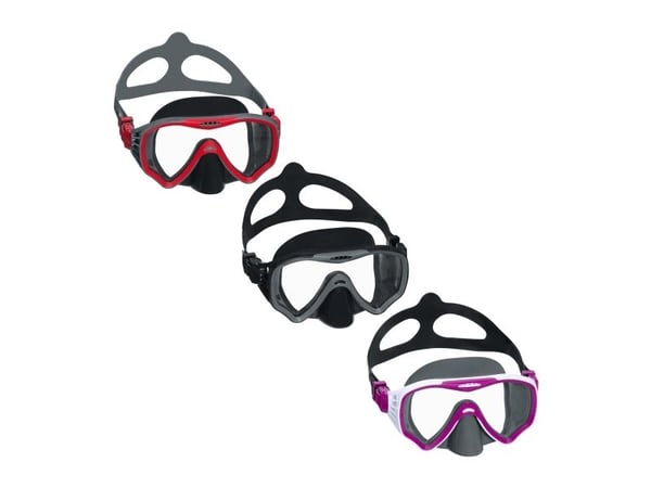 Bestway 22074 / 23, Voksen, Halv ansiktsmaske, Fridykking, Herdet glass, Silikon, Ulike farger