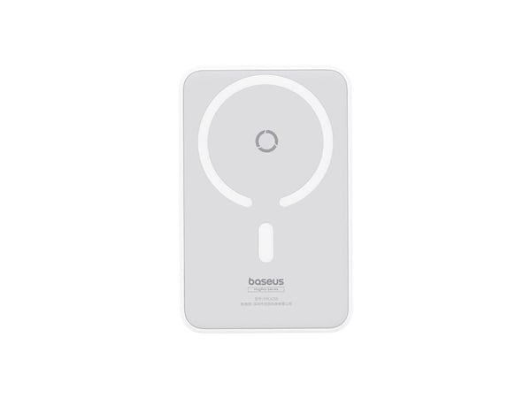 Baseus MagPro, 5000 mAh, Lithium Polymer (LiPo), Trådløs lading, 20 W, Hvit