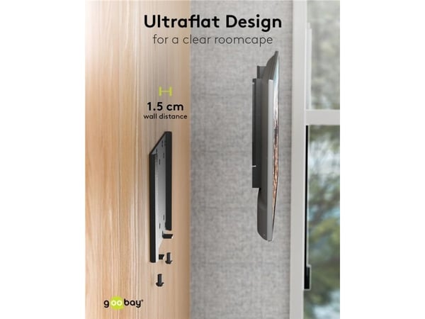GOOBAY TV veggfeste Caravan 13-27'', maks 30kg, FAST (S) sort