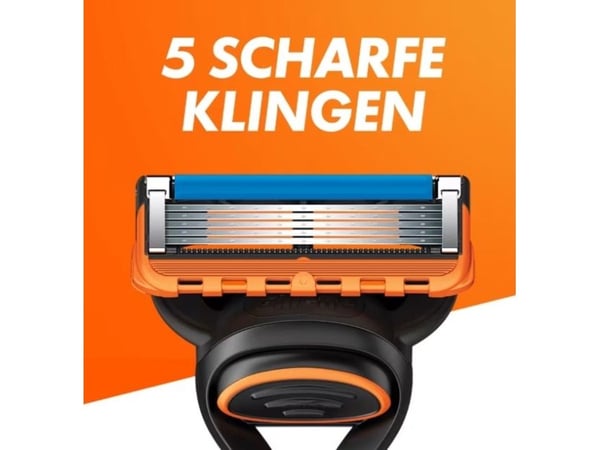Gillette Fusion5, Barberkniv, Sort, Oransje, 1 stykker
