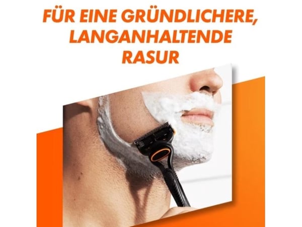 Gillette Fusion5, Barberkniv, Sort, Oransje, 1 stykker
