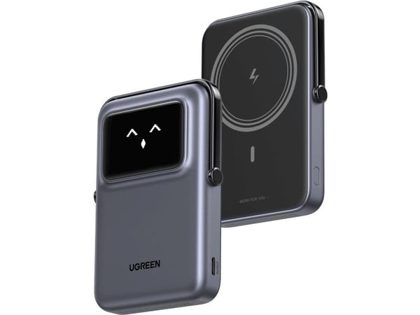Ugreen UNO, 10000 mAh, Trådløs lading, 20 W, Lilla