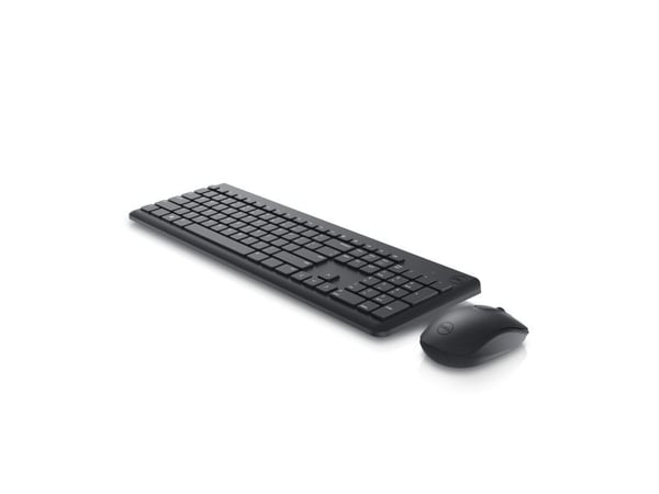 DELL KM3322W, Trådlös, RF Trådlös, Plunger key switch, AZERTY, Svart, Mus inkluderad