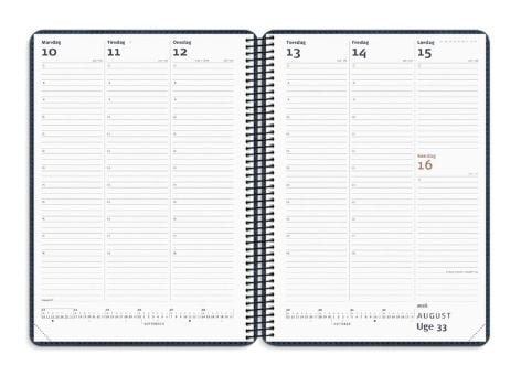 Diplomat ugekalender med spiral trend 2026