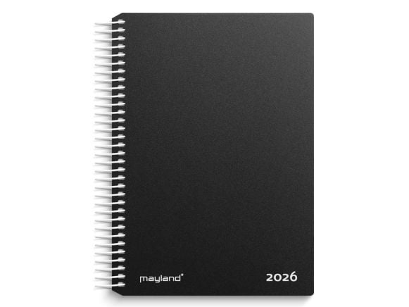 Dagkalender sort PP-plast 2026