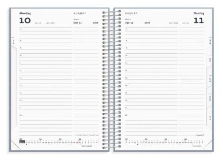 Dagkalender tekstilpræg 2026