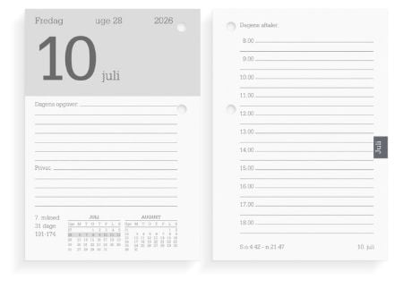 Blokkalender REFILL 2026