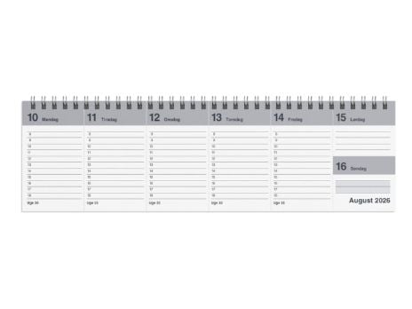 Mayland 16130000, Bord, 112 sider, Grå, Plast, Uke, 12 måned(er)