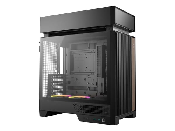 DeepCool CL660 - Mid tower - ATX - sidepanel med vindu (herdet glass) - ingen strømforsyning (ATX / SFX / SFX-L) - svart - USB/lyd