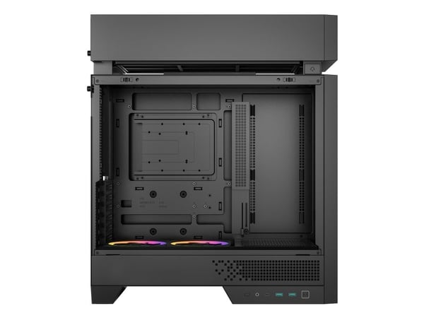 DeepCool CL660 - Mid tower - ATX - sidepanel med vindu (herdet glass) - ingen strømforsyning (ATX / SFX / SFX-L) - svart - USB/lyd