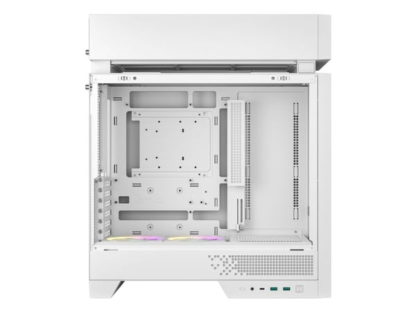 DeepCool CL660 WH - Mid tower - ATX - sidepanel med vindu (herdet glass) - ingen strømforsyning (ATX / SFX / SFX-L) - hvit - USB/lyd