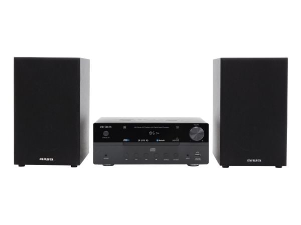 Aiwa MSBTU-550, Hjemmelydanlegg (mikro), Svart, 1 plattformer, Brett, 50 W, RCA