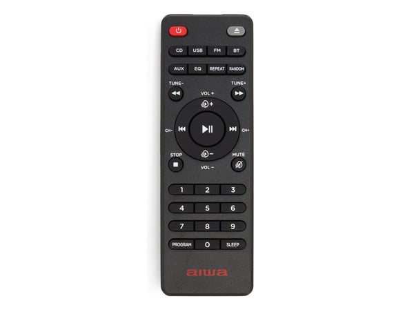 Aiwa MSBTU-550, Hjemmelydanlegg (mikro), Svart, 1 plattformer, Brett, 50 W, RCA