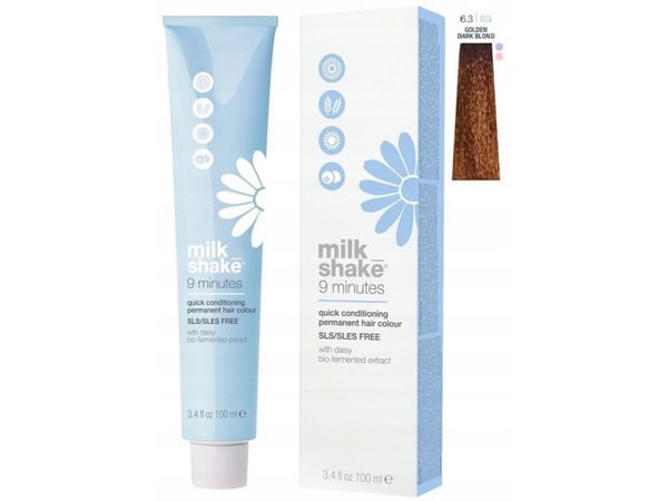 Milk Shake, 9 Minutes permanent hårfarge 6.35 mørk blond 100 ml (for kvinner)