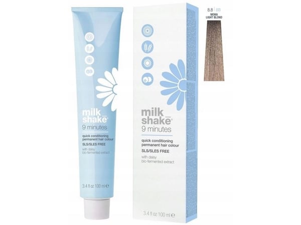 Vopsea permanenta rapida Milk Shake 9 Minutes 8.8, Mocha Blond Deschis, 100ml