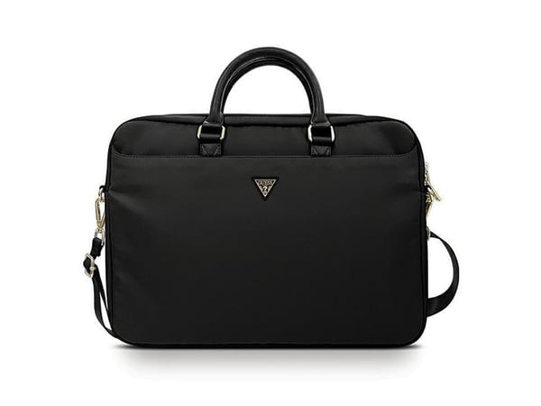 Guess bag GUCB15NTMLBK 16" svart/svart nylon trekantlogo