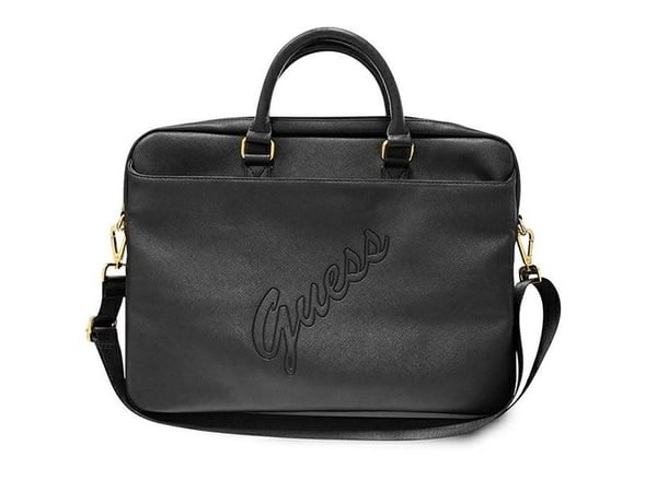 Bag Guess Guess Bag GUCB15PUSASBK 15" svart/svart Saffiano Script