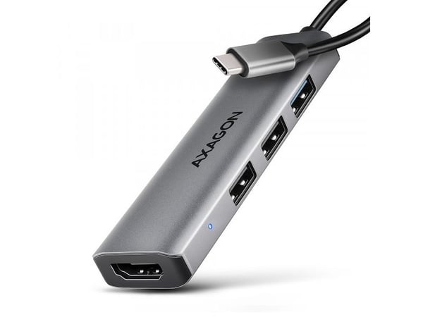 AXAGON HMC-H3A STARTER - Dokkingstasjon - for skrivebord, smarttelefon, bærbar, bærbar - USB-C / USB4 / Thunderbolt 3 / Thunderbolt 4 - HDMI
