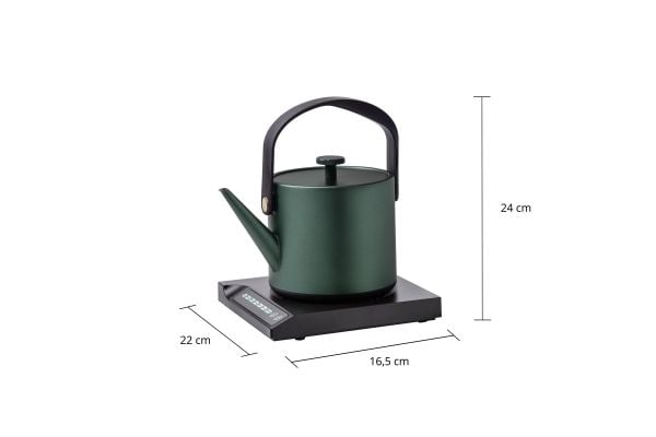 Unold 18217 BLITZKOCHER Jade, 0,6 l, 800 W, Grønn, Plast, Rustfritt stål, Justerbar termostat, Vannivåindikator
