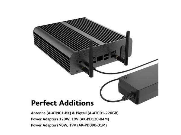 Akasa Newton RC, kompakti tuulettimeton kotelo ASUS NUC 14 Pro:lle