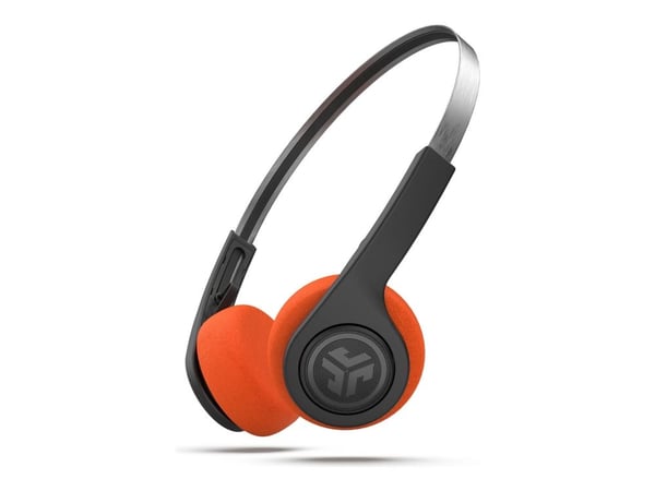 JLab Rewind 2 - Hodetelefoner med mikrofon - on-ear - Bluetooth - trådløs - svart