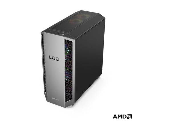 Lenovo LOQ 26ADR10 91DF - Tower gaming - Ryzen 7 8745HX / inntil 5.1 GHz - RAM 16 GB - SSD 512 GB - NVMe - GeForce RTX 5050 - Gigabit Ethernet, Blu...