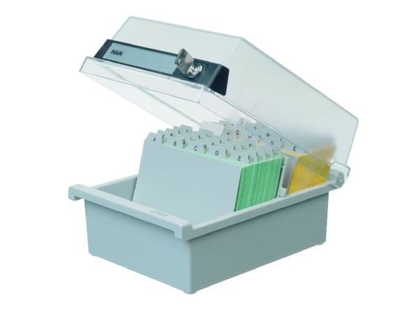 HAN Card index box A5, Grå, 800 ark, 1 stykker