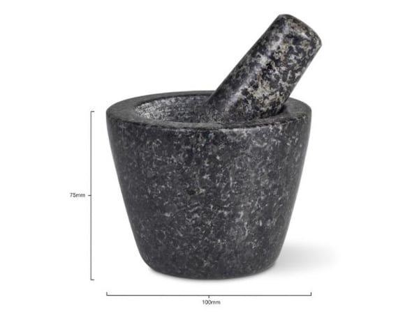 Cole & Mason H112032, Sort, Granitt, Morter og pistill, 10 cm, 1 stykker
