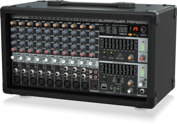 Behringer PMP2000D, 14 kanavaa, musta