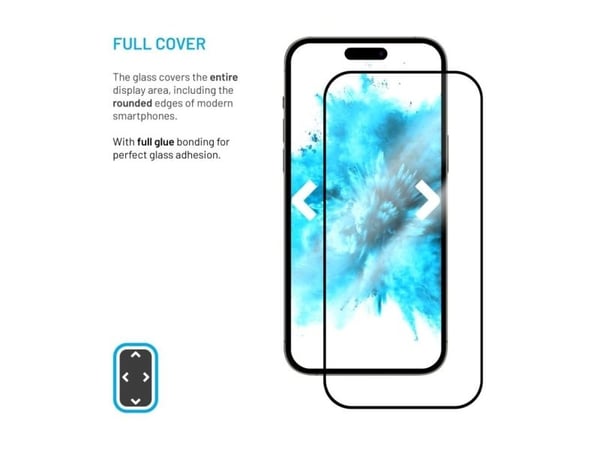 FIXED - Skjermbeskyttelse for mobiltelefon - full deksel - 2.5D - glass - rammefarge svart - for Xiaomi Redmi Note 14, Note 14 5G
