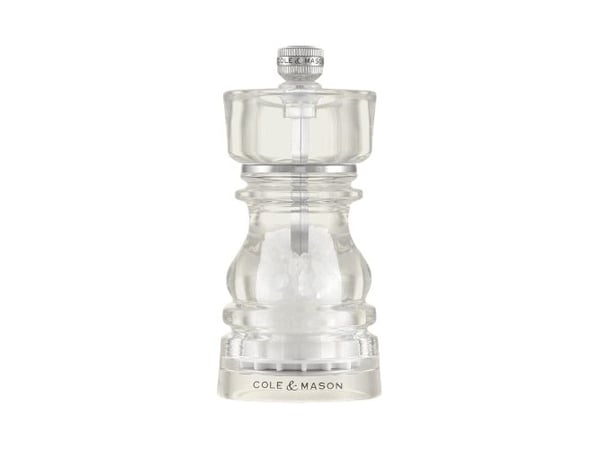 Cole &amp; Mason H233104, Transparent, Akryl, Rustfritt stål, Pepper, Salt, Rustfritt stål, 56 mm, 56 mm