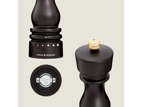 Cole &amp; Mason H233121, Peberkværn, Sort, 60 mm, 60 mm, 180 mm, 260 g