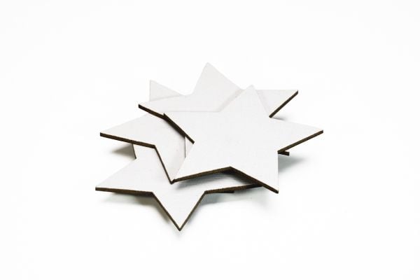 Magnetisk lerret 4 stk stjerne 10 cm