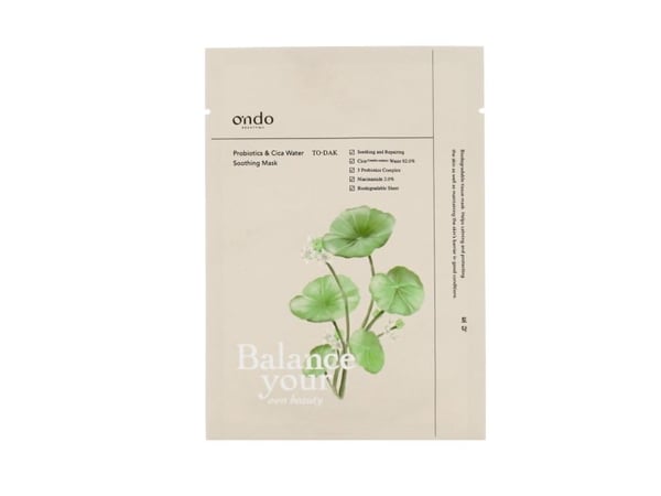 Ondo Beauty 36.5 TO-DAK probiotika & cica vann-soothing maske 25 g