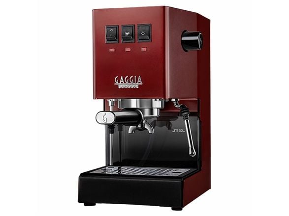 Gaggia Classic Evo RI9481/11 espressomaskin, 15 bar, melkeskummer, kirsebærrød