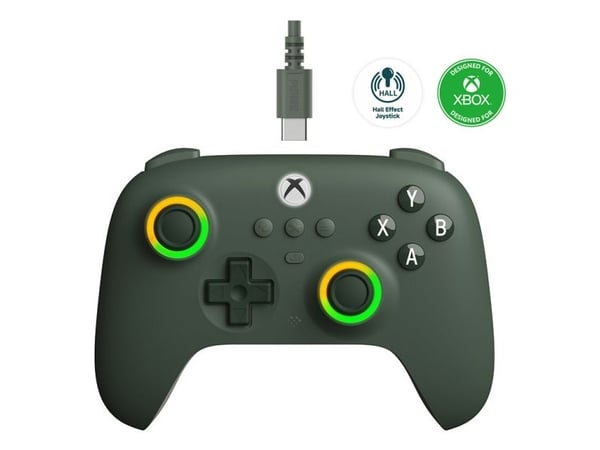 8Bitdo Ultimate C - Håndkonsoll - kablet - mørk grønn - for Microsoft Xbox One, Microsoft Xbox Series S, Microsoft Xbox Series X, PC
