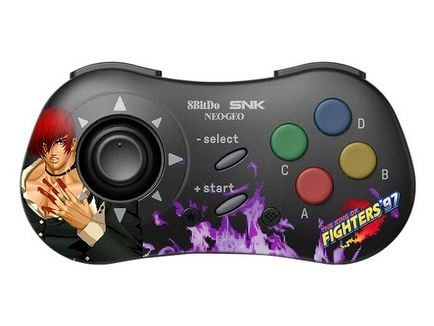 8Bitdo NEOGEO - Iori Yagami, Gamepad, Android, PC, Valg-knapp, Startknapp, Turboknapp, Analog, Trådløs, Bluetooth/RF/USB