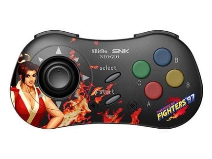 8Bitdo NEOGEO - Mai Shiranui, Gamepad, Android, PC, Valg-knapp, Startknapp, Turboknapp, Analog, Trådløs, Bluetooth/RF/USB