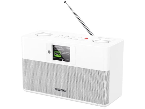 Kenwood CR-ST 85 DAB, Bærbar, Digitalt, DAB+, FM, 30 W, 6,1 cm (2.4"), Hvit