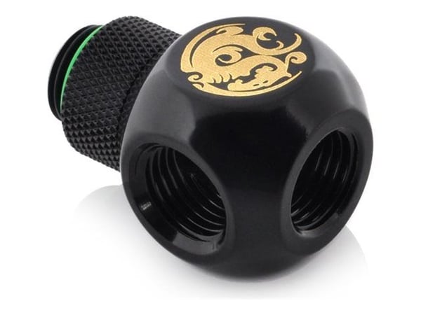 Bitspower - Væskekjølesystemutvider - G1/4" Q-rotary IG1/4" X3 - matt svart