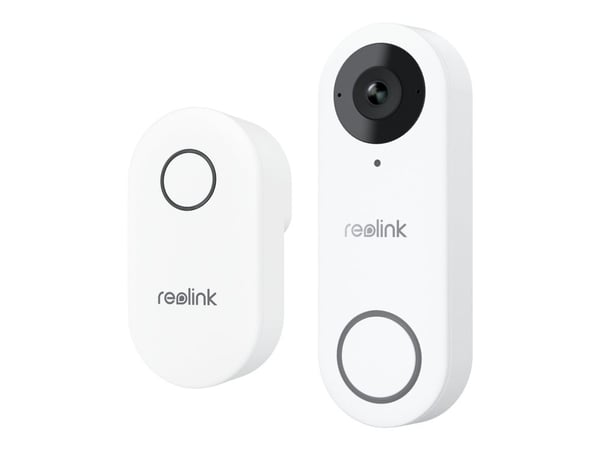 Reolink D340W White Video Doorbell WiFi + Chime 2K | 5MP | Powered by DC