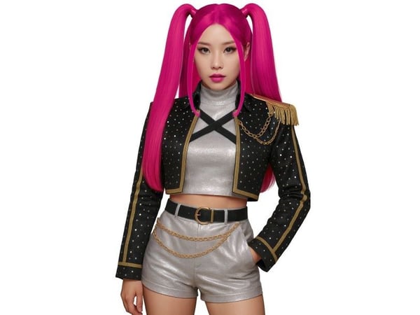 Rosa K-pop parykk