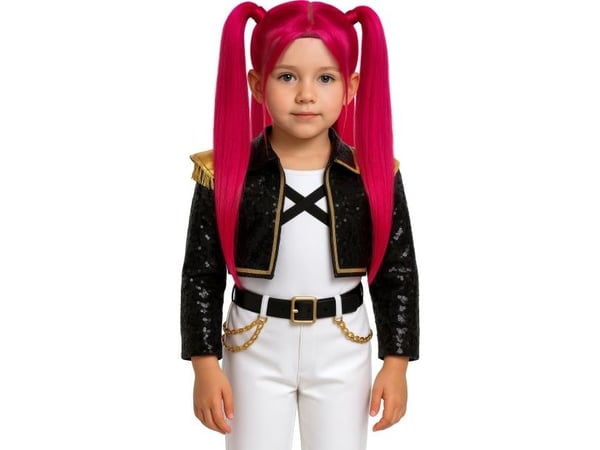K-pop parykk rosa, barn