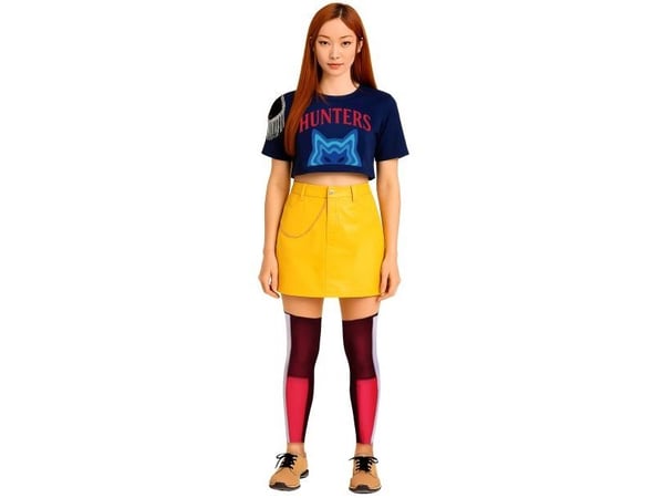 K-pop-stjärna Hunter-maskeraddräkt